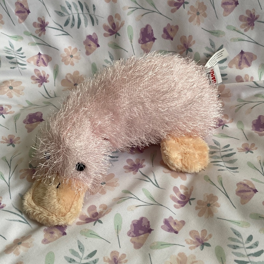 GANZ Webkinz Pink Googles Plush Retired No Code HM208